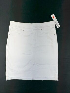 NWT Tribal White Denim Mini Skirt - Size 6